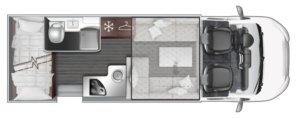 Interior layout of KRONOS